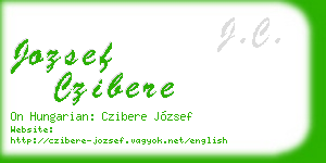 jozsef czibere business card