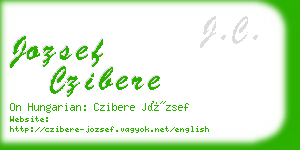 jozsef czibere business card